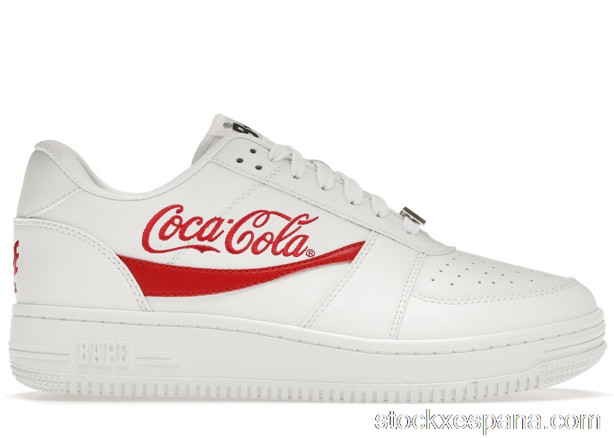 Outlet A Bathing Ape Bape Sta Low Coca-Cola White