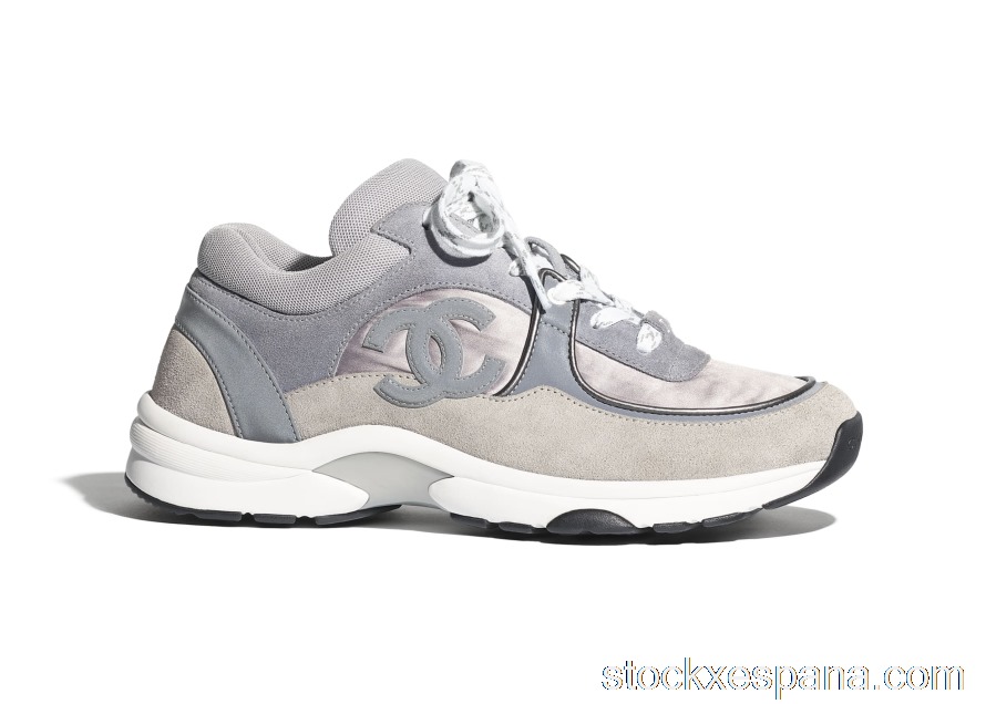 Outlet Chanel Low Top Trainer CC Dark Grey G34360 Y54059 K2052