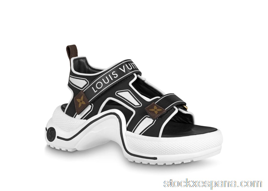 Outlet Louis Vuitton Archlight Sandal Black White (W) 1A7U60