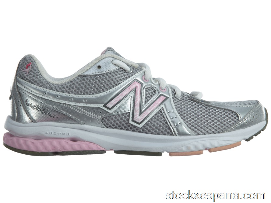 Outlet New Balance 665 Pink Ribbon Grey Silver (W) WW665KM