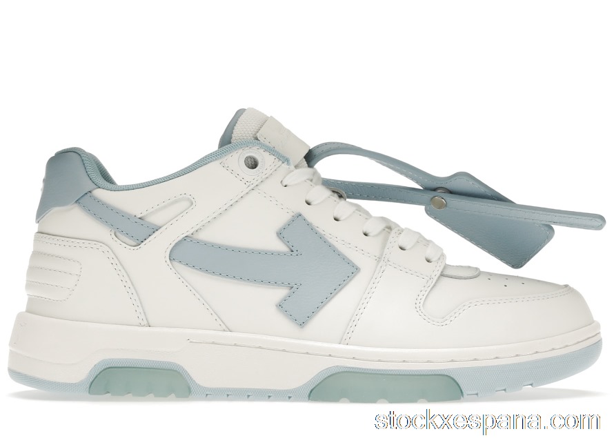 Outlet OFF-WHITE Out Of Office OOO 30 MM Low Tops White Light Blue OMIA189C99LEA0010145