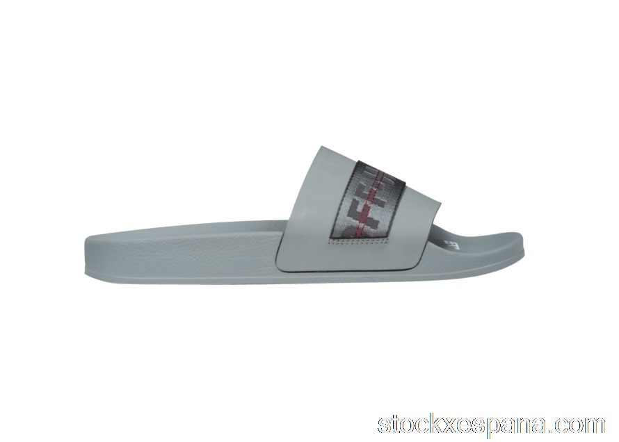 Outlet Off-White Industrial Slides Medium Grey OMIA088E20FAB0040606