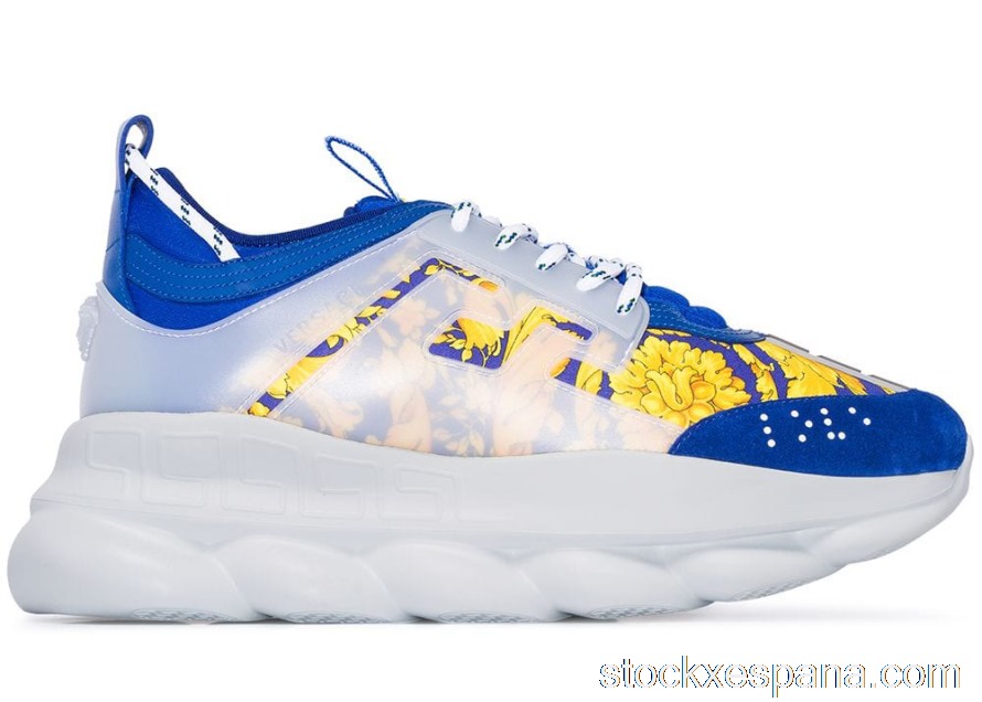 Outlet Versace Baroque Chain Reaction Bluette Gold DSU7071ED31TG