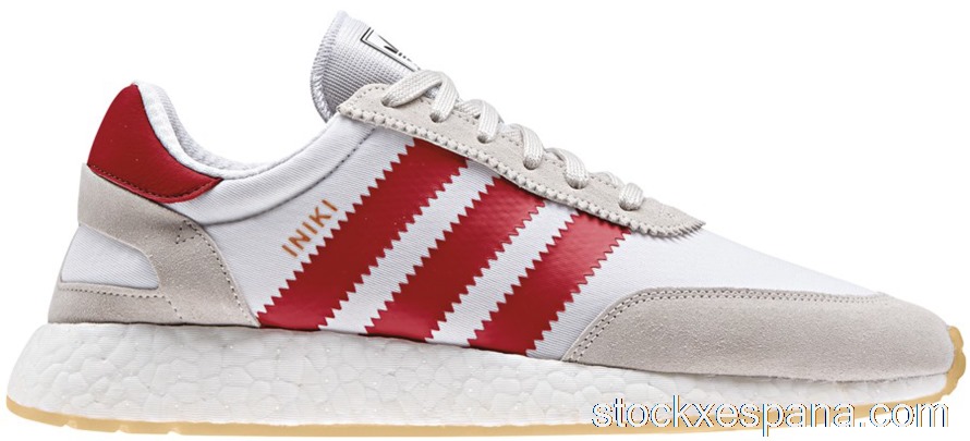 Outlet adidas Iniki Runner White Red Gum BY9723