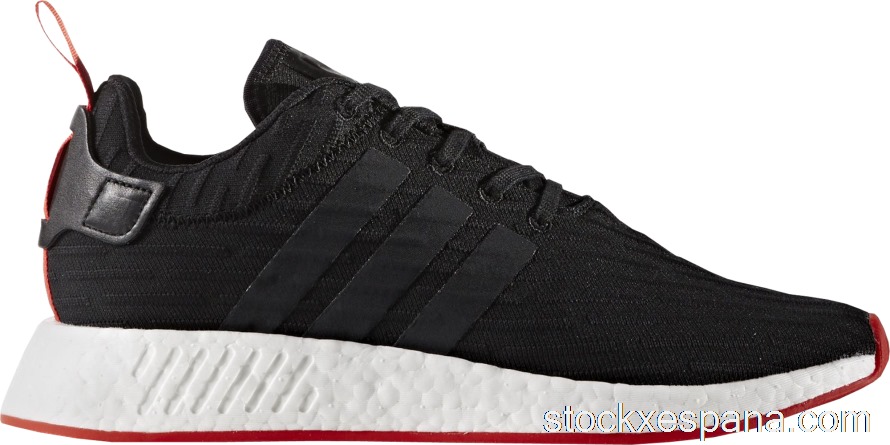 Outlet adidas NMD R2 Core Black Red Two Toned BA7252