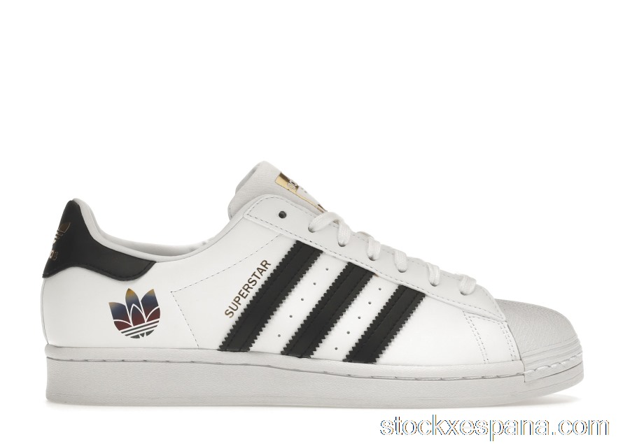 Outlet adidas Superstar Trefoil White Black (W) FX8543